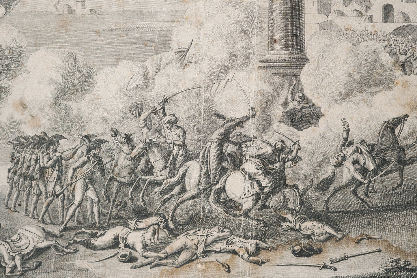Bataille et prise d’Alexandrie par les Français le 25 Messidor an 6 commandée par les Généraux