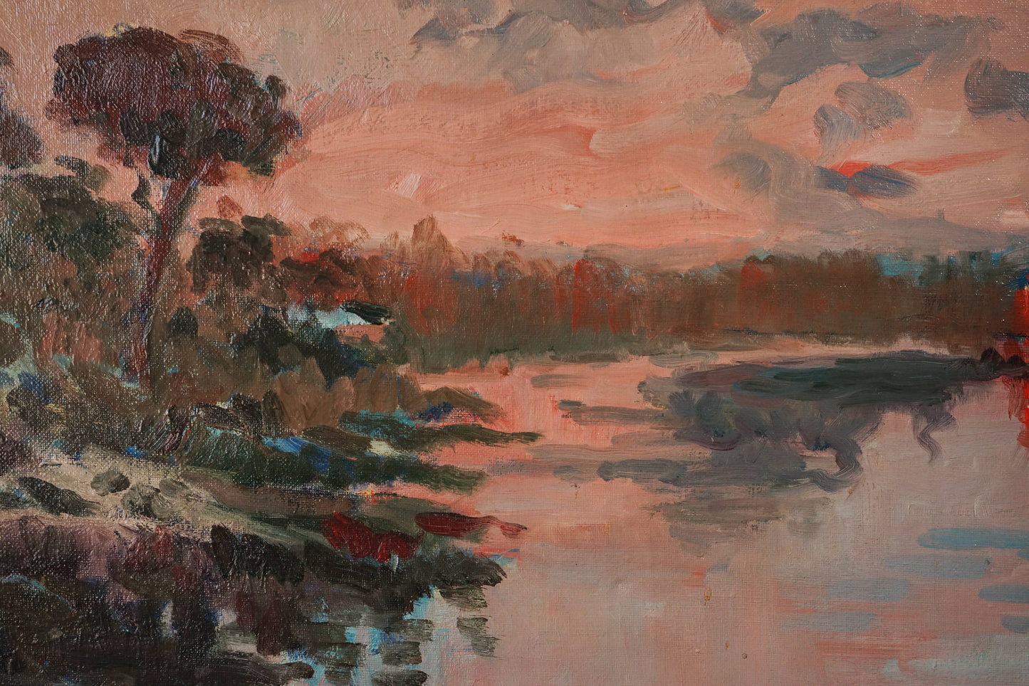 Gómez Fusté - Large Post Impressionist Sunset