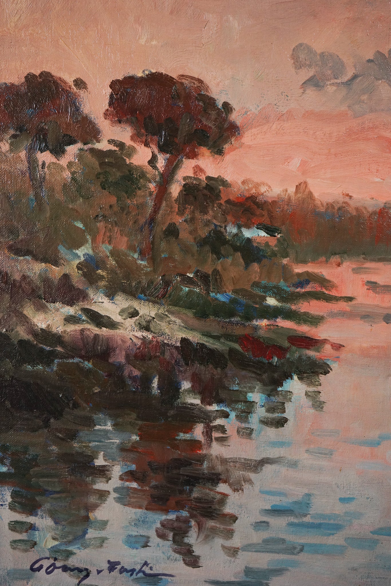 Gómez Fusté - Large Post Impressionist Sunset