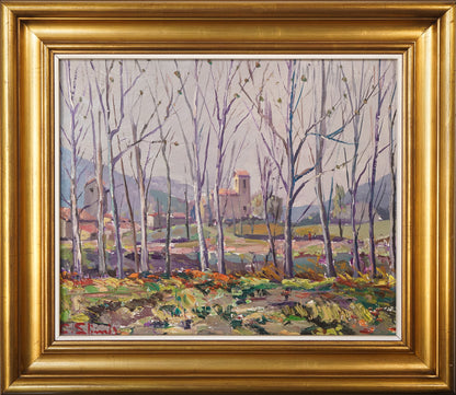 Post Impressionist Landscape - Oil on Canvas