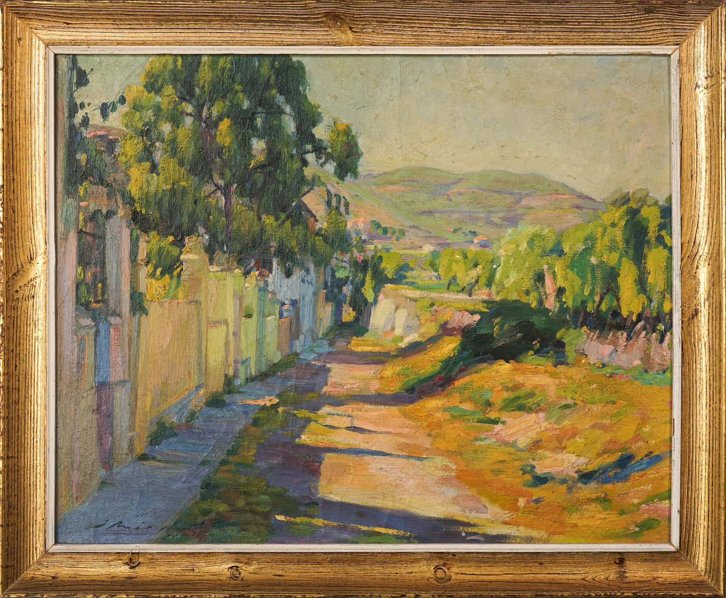 Jose Ariet Olives - Impressionist Village Landscape