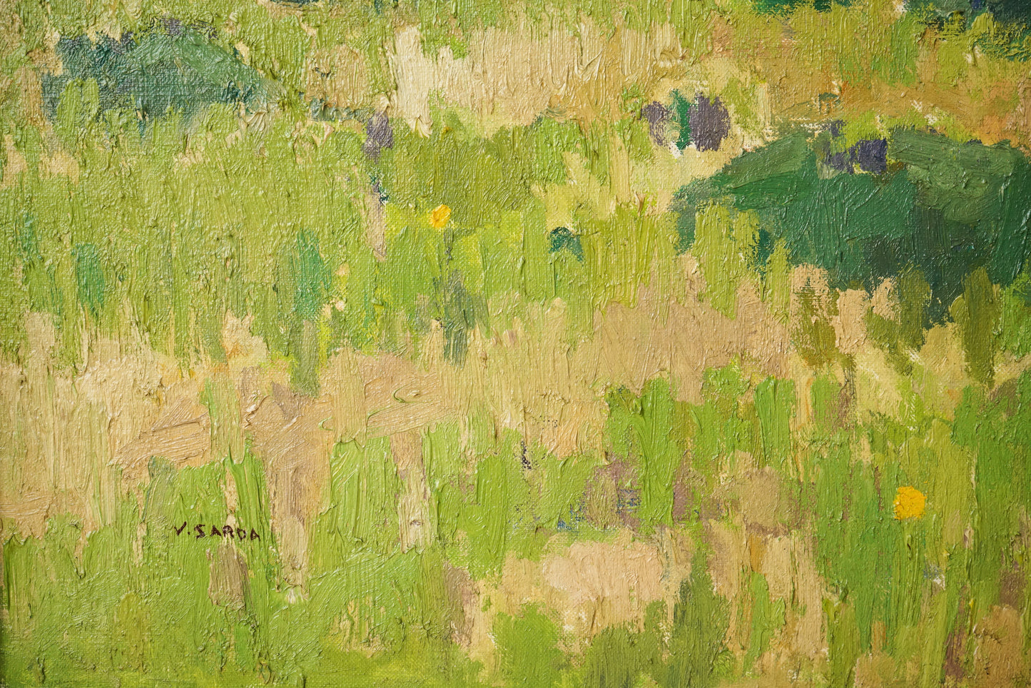 Large post impressionist landscape