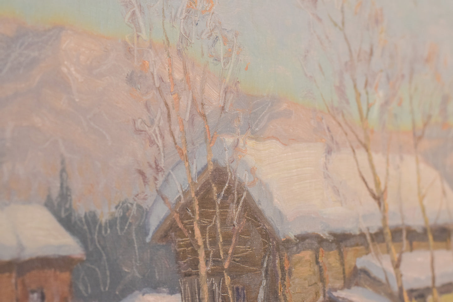 Einar Krüger - Post Impressionist Snowscape
