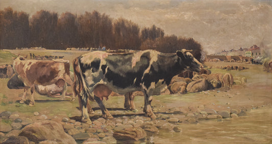 Ramón Mestre Vidal - Paisaje con vacas