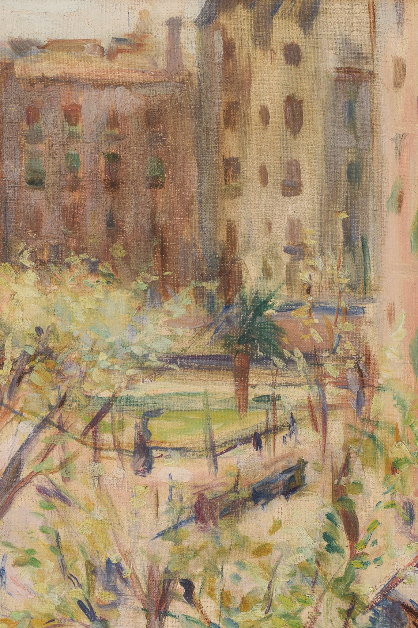 Francesc Vidal Gomá - Impressionist Street Scene, Barcelona 1931