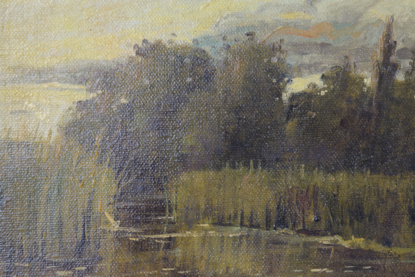 View of a Lake at Dusk_Detail