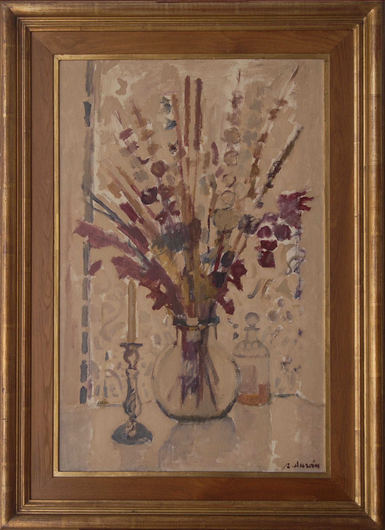 Flowers In A Vase by Rafael Duran_Framed