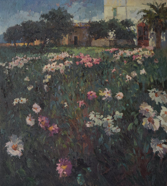 Large Landscape scene with Floral meadow