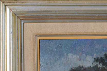 Large Landscape scene with Floral meadow_Frame detail