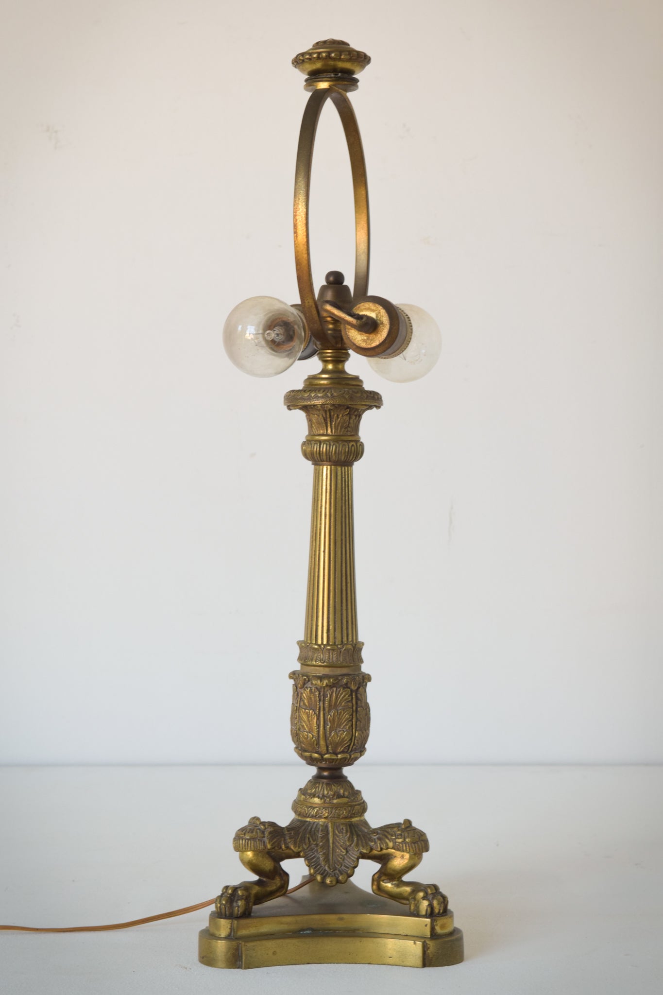 19th-century Bronze Lamp Stand