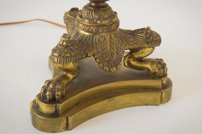 19th-century Bronze Lamp Stand_Griffin