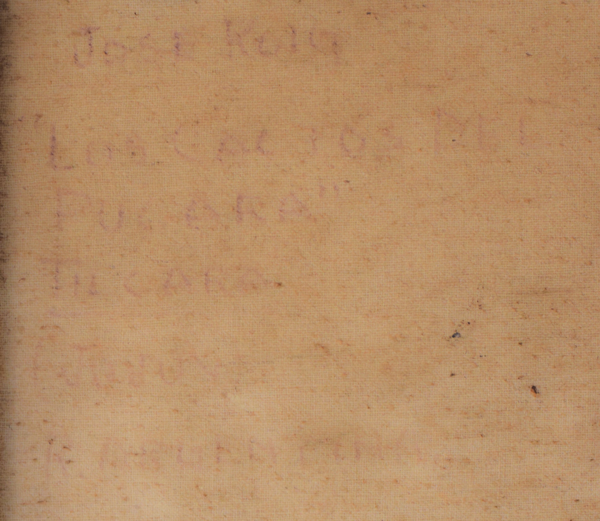 Purcará de Tilcara by José Roig_Inscription