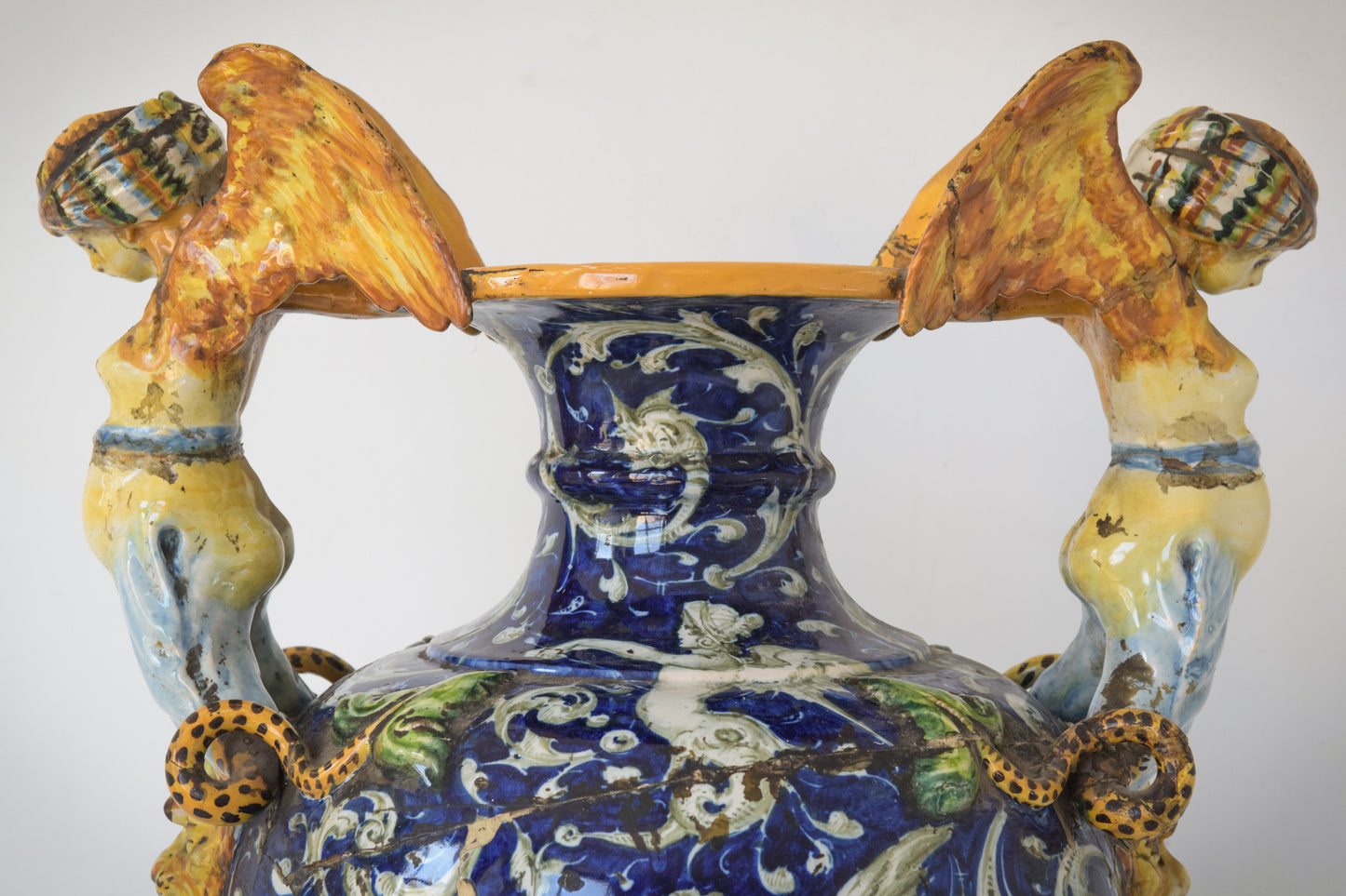 Massive Majolica Urn