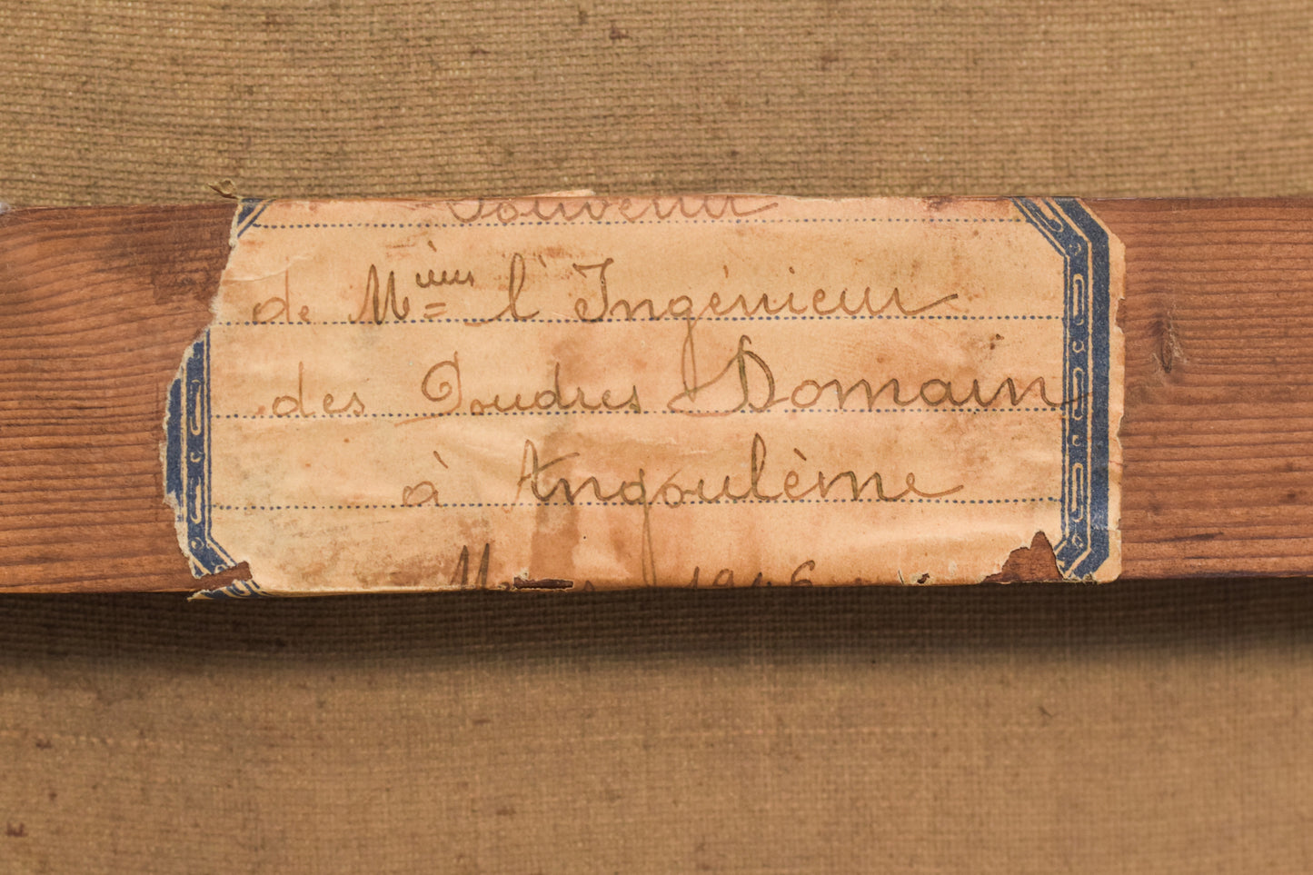 'Lady and Antique Dealer' Interior Scene_Label