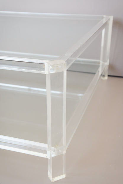 Square Perspex Frame Coffee Table