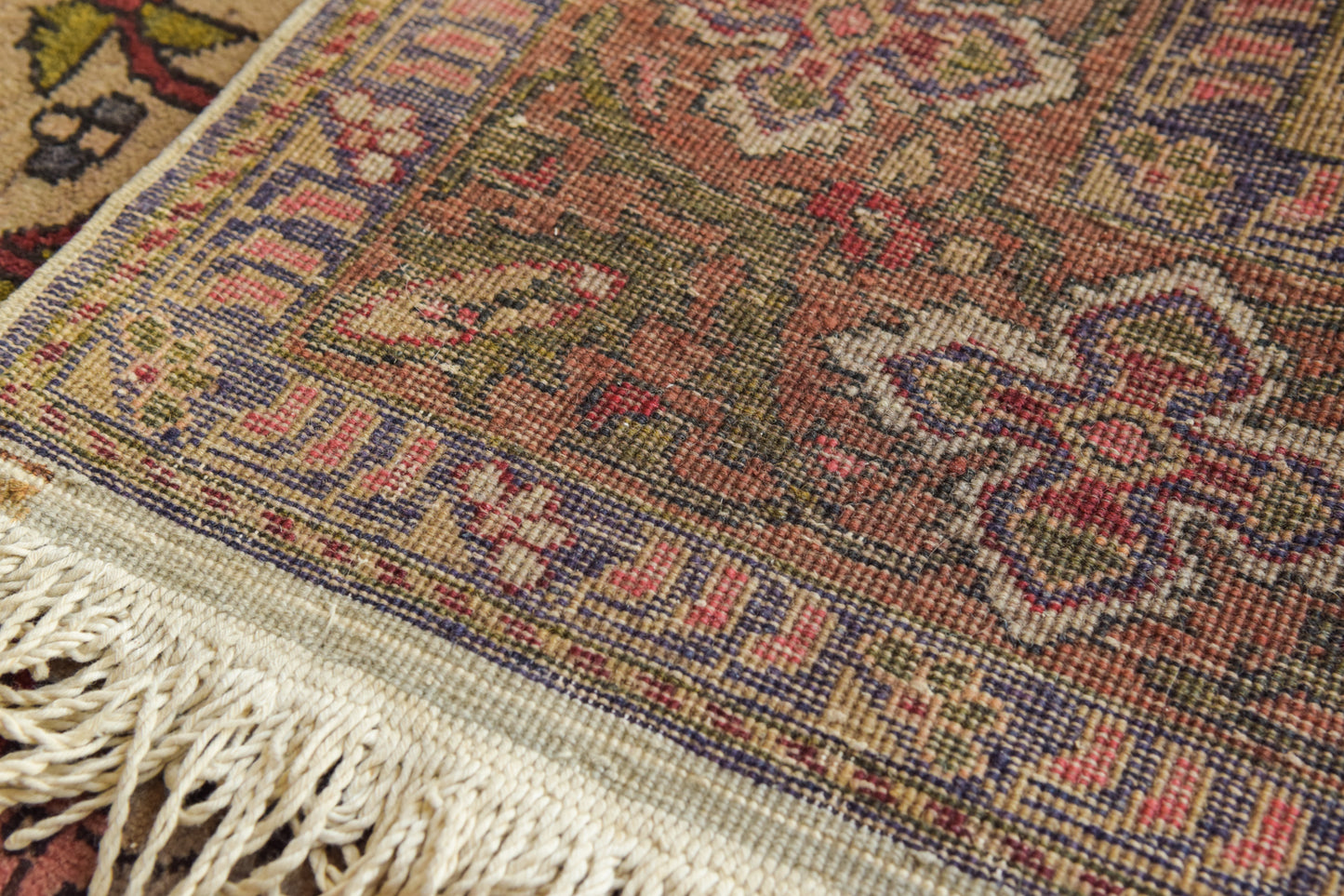 Interesting Hand Woven Antique Floral Persian Rug