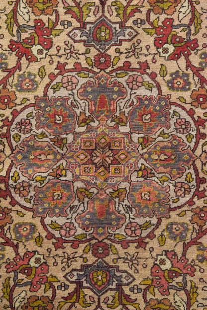 Interesting Hand Woven Antique Floral Persian Rug