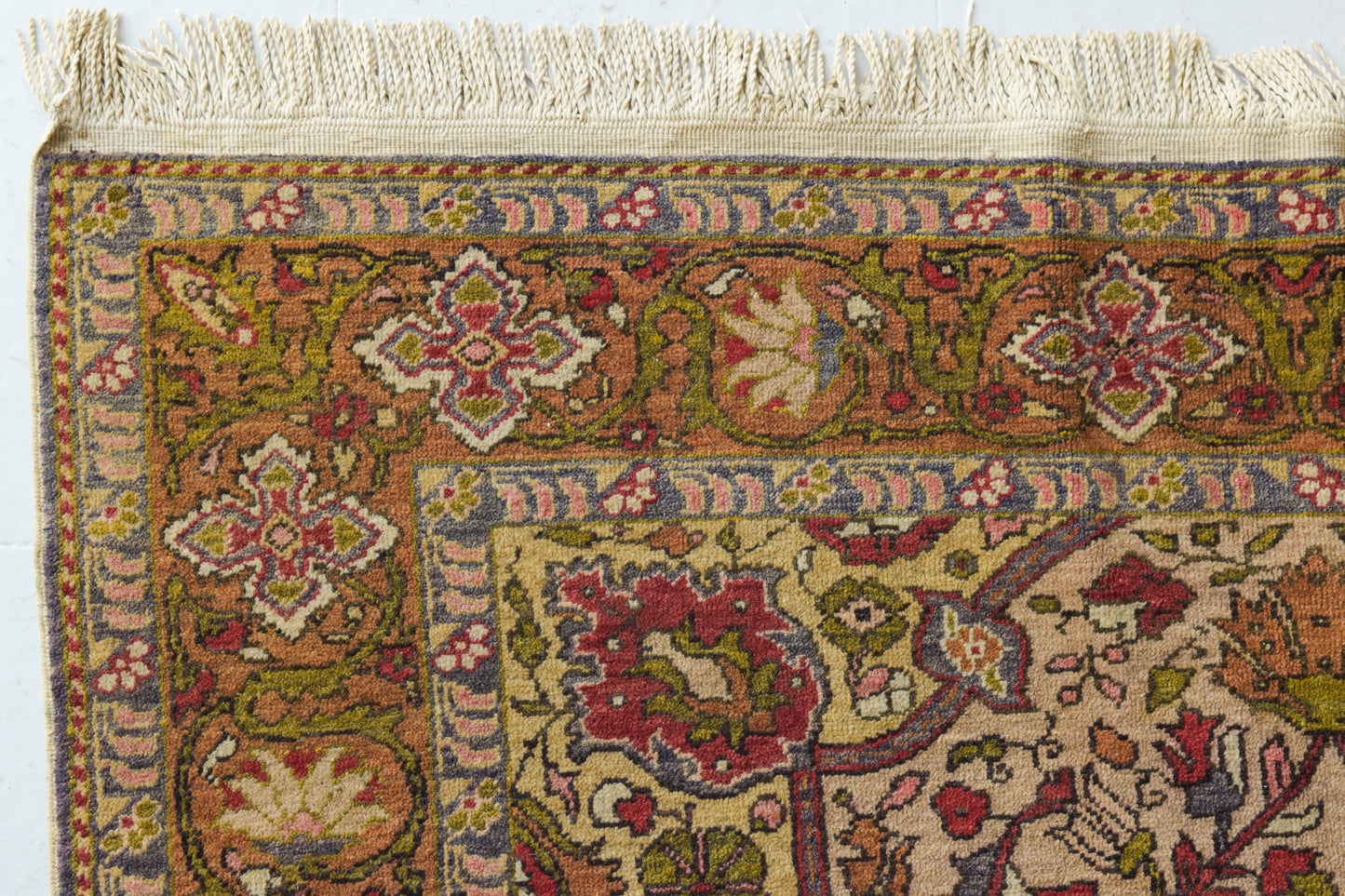 Interesting Hand Woven Antique Floral Persian Rug