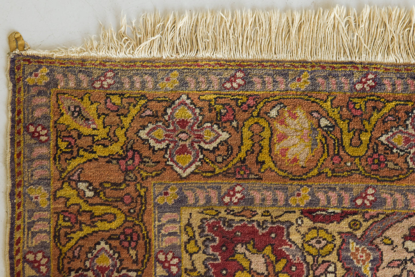 Interesting Hand Woven Antique Floral Persian Rug