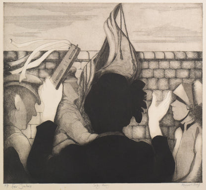 'Sally Army' etching by Margaret Sheaff