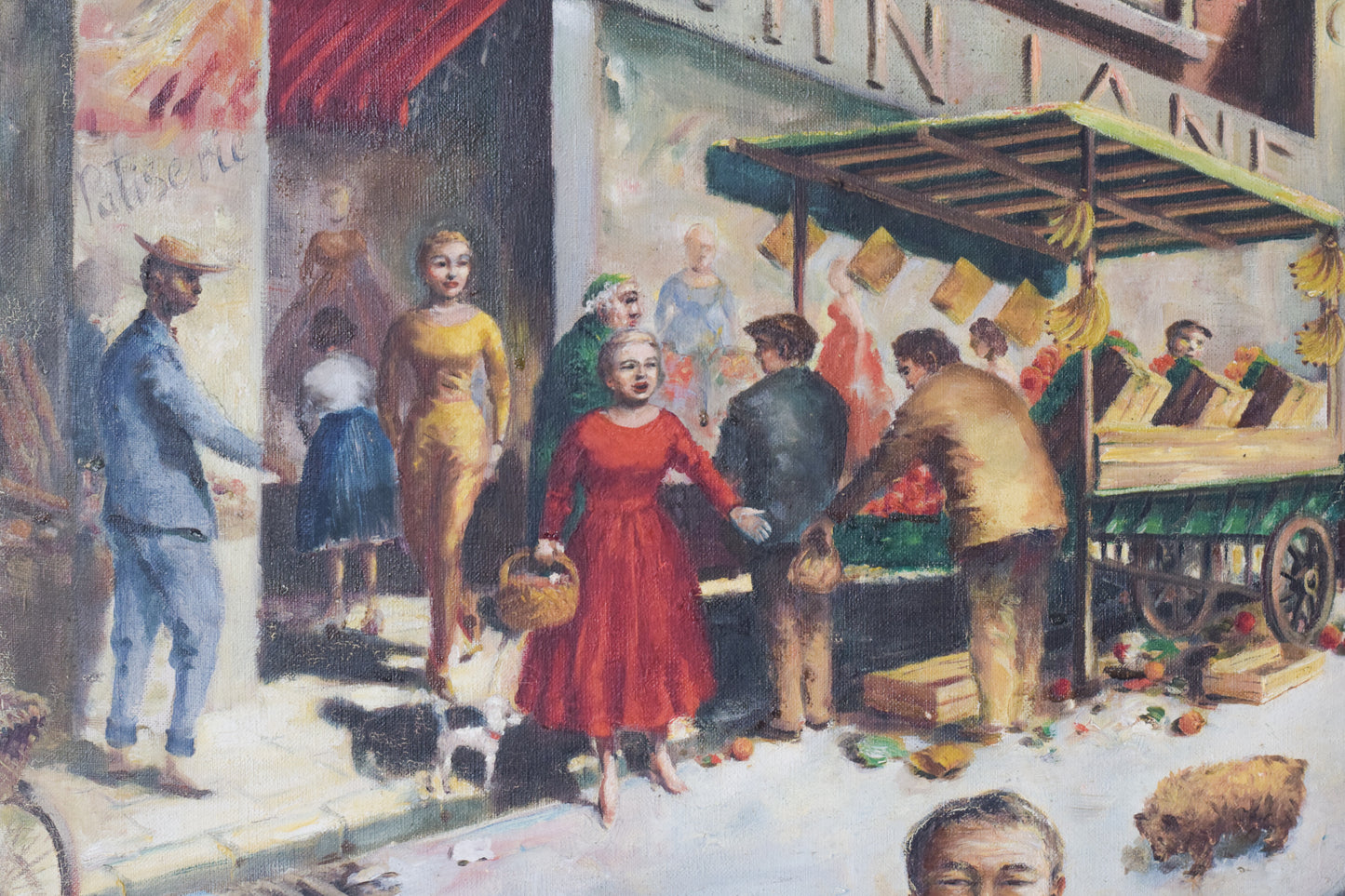 'Market Day' - British Street Scene_Detail