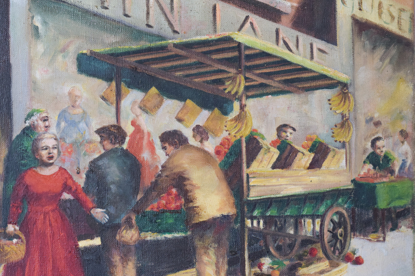 'Market Day' - British Street Scene_Detail