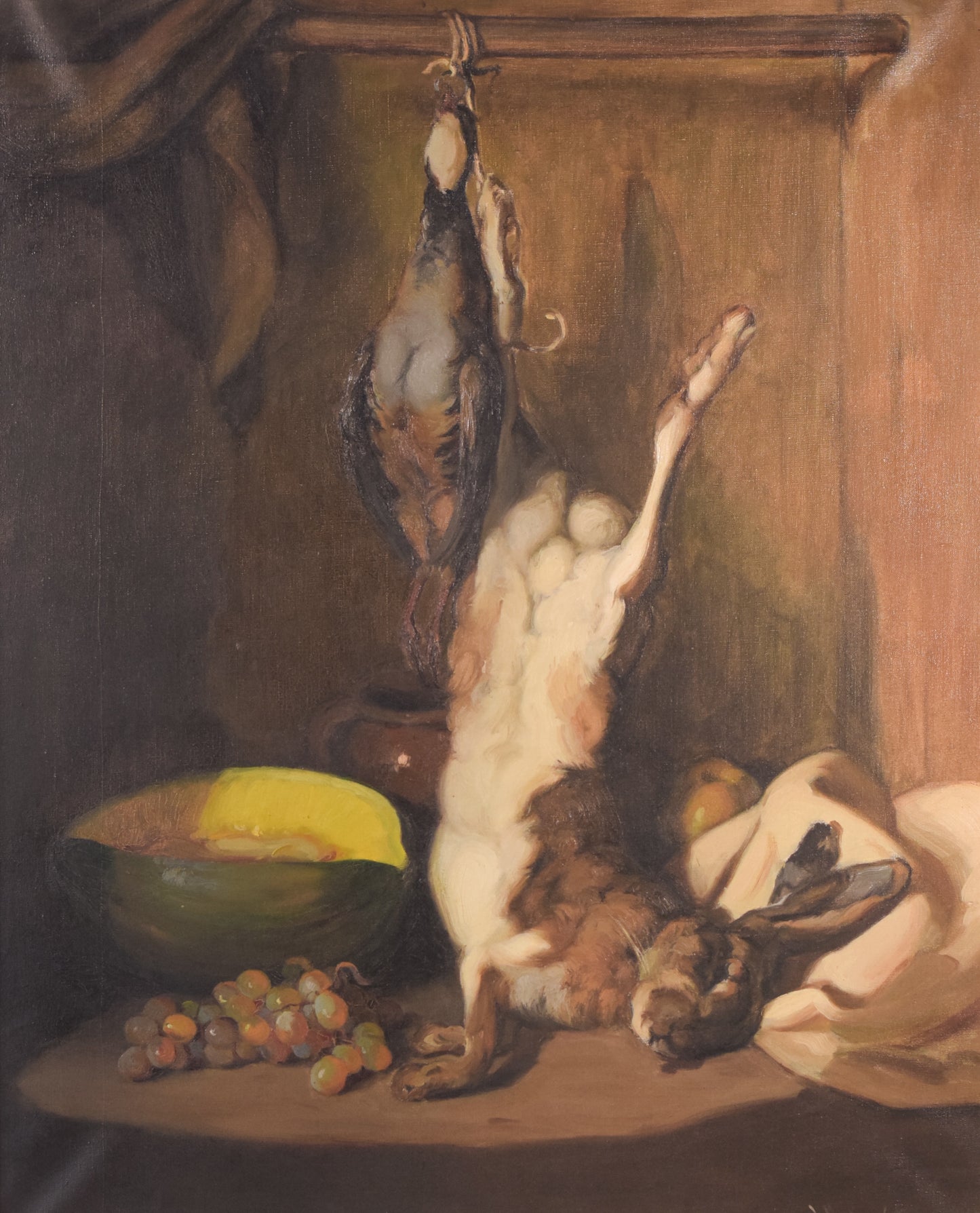 Guillermo Martinez Soliman - Still Life with Melon and Hare