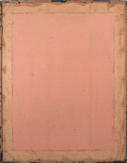 Modernist Pastel of a Cockerel Figurine by Francesc Bosch_Verso