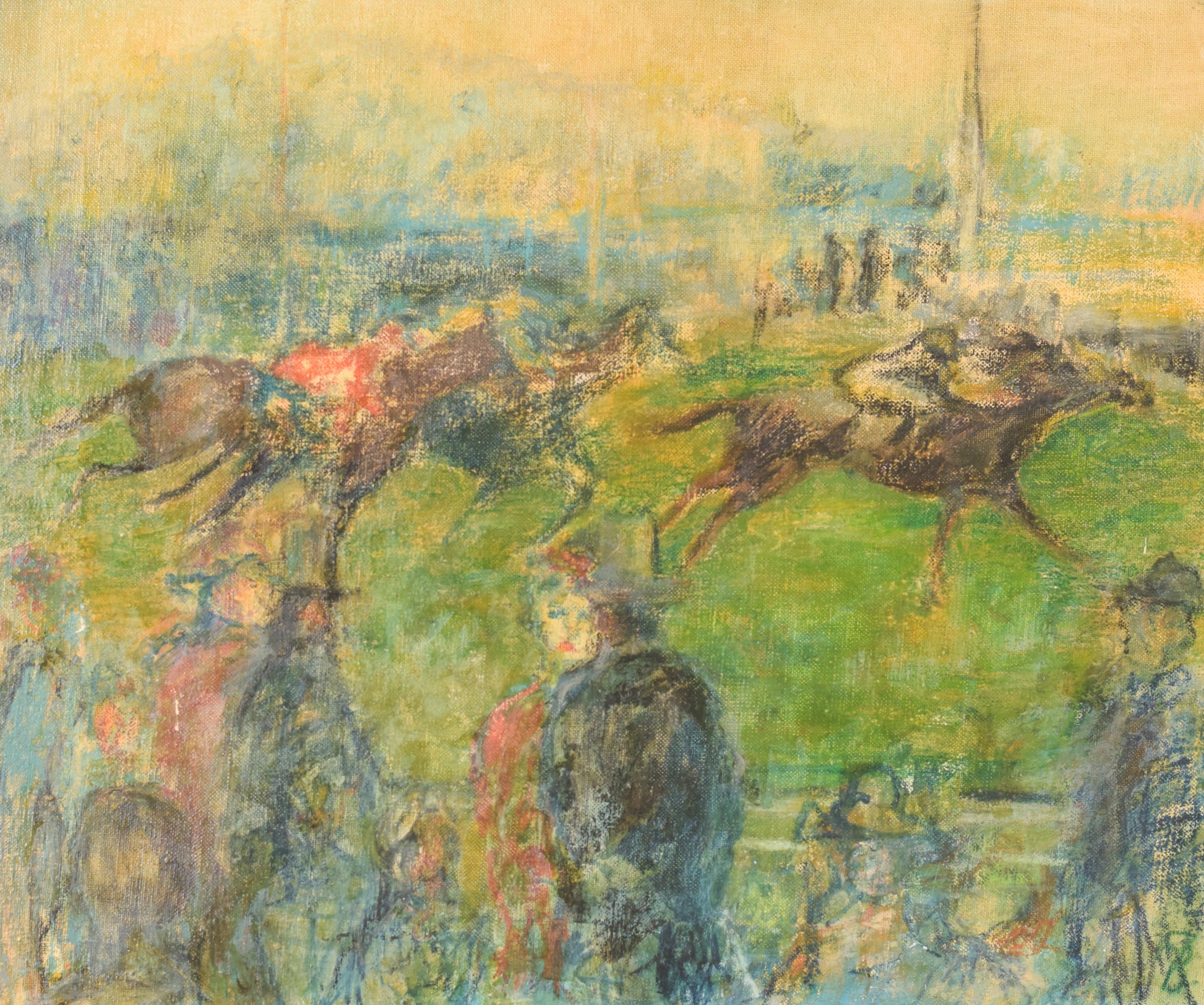 'A Day at the Races' Oil on canvas