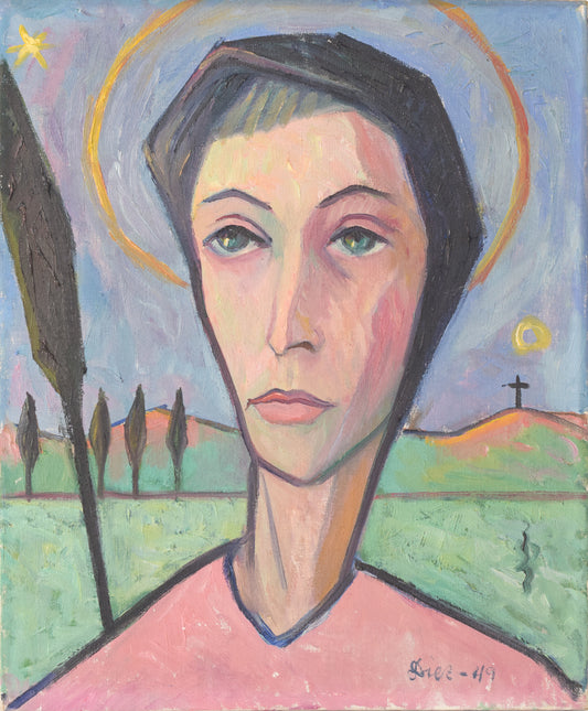 Portrait of a Lady with Halo