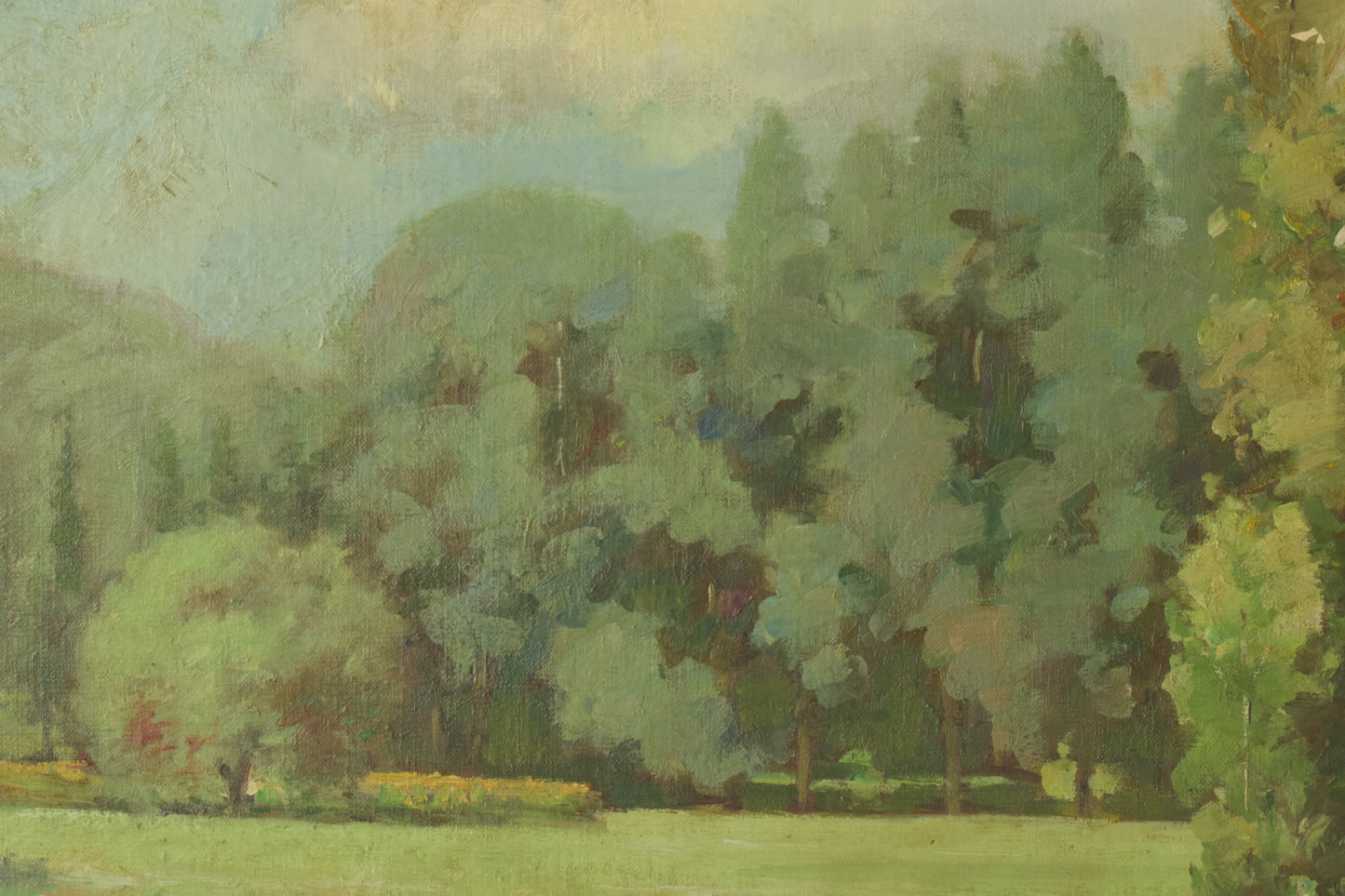 Oil Landscape Painting with Trees