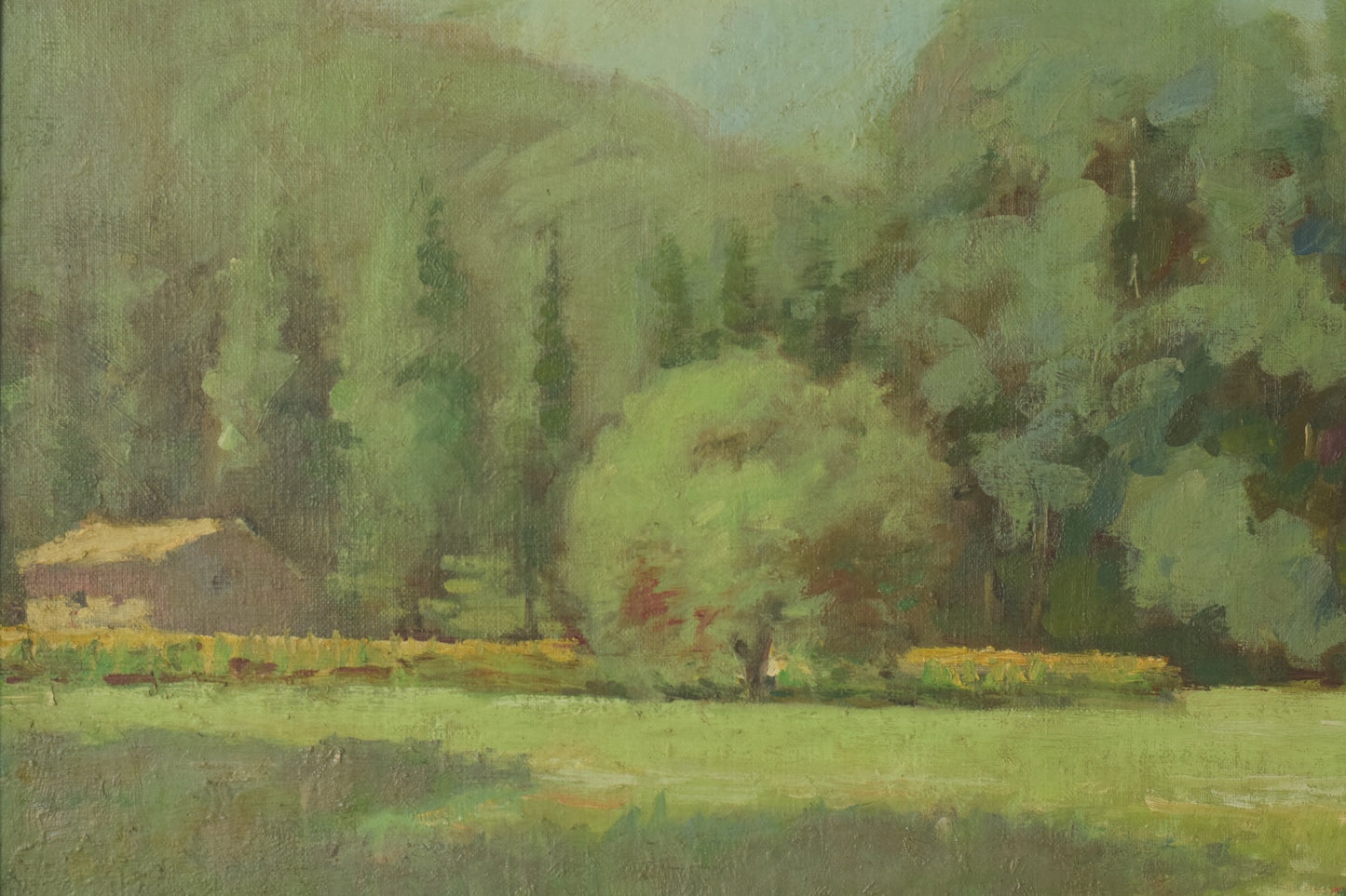 Oil Landscape Painting with Trees