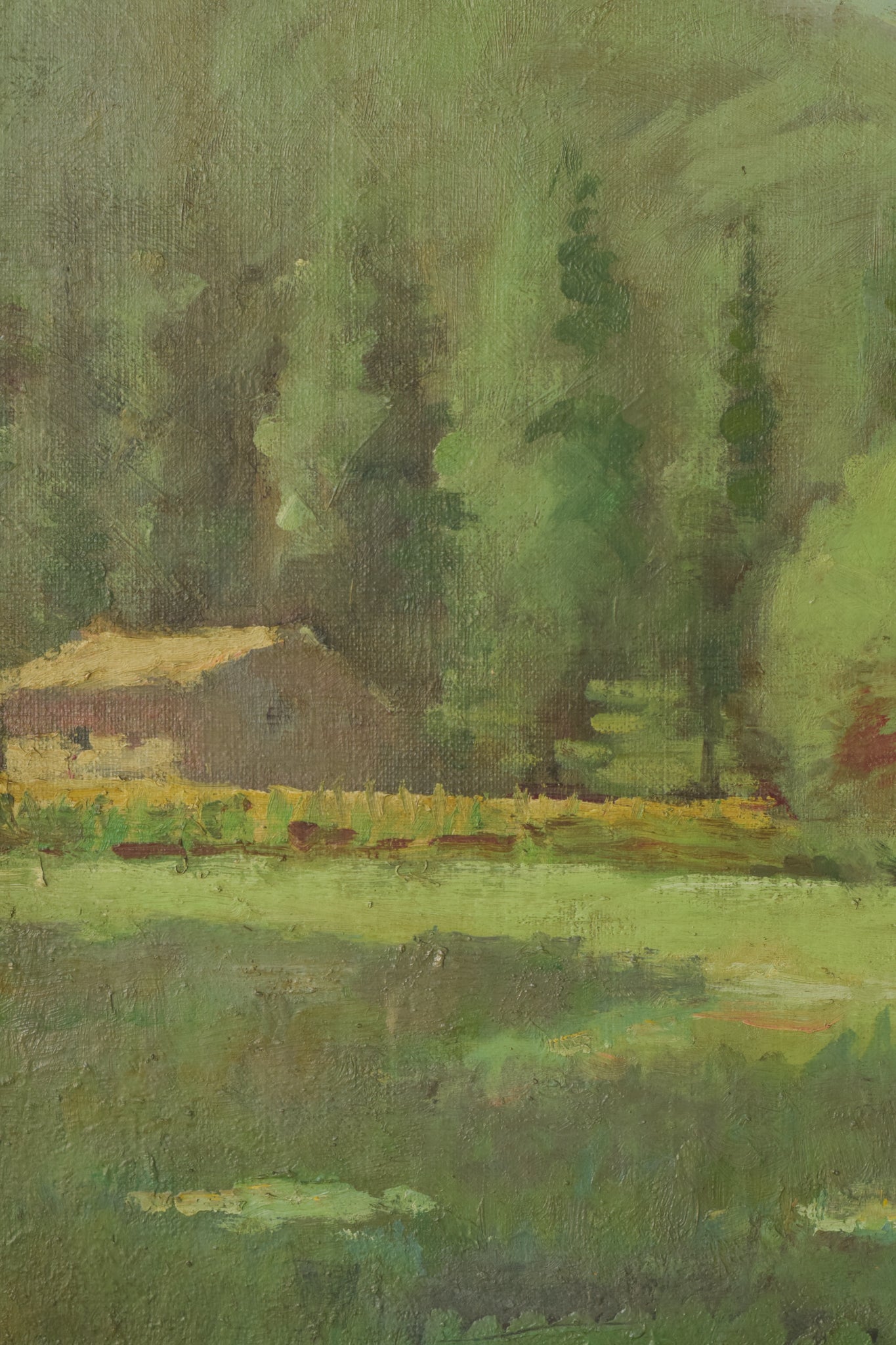 Oil Landscape Painting with Trees