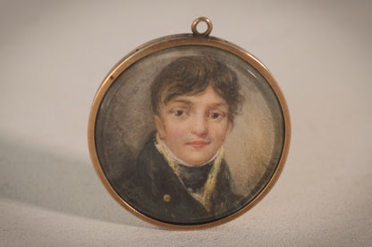 Early 19th Century Miniature in 14 Carat Gold Frame