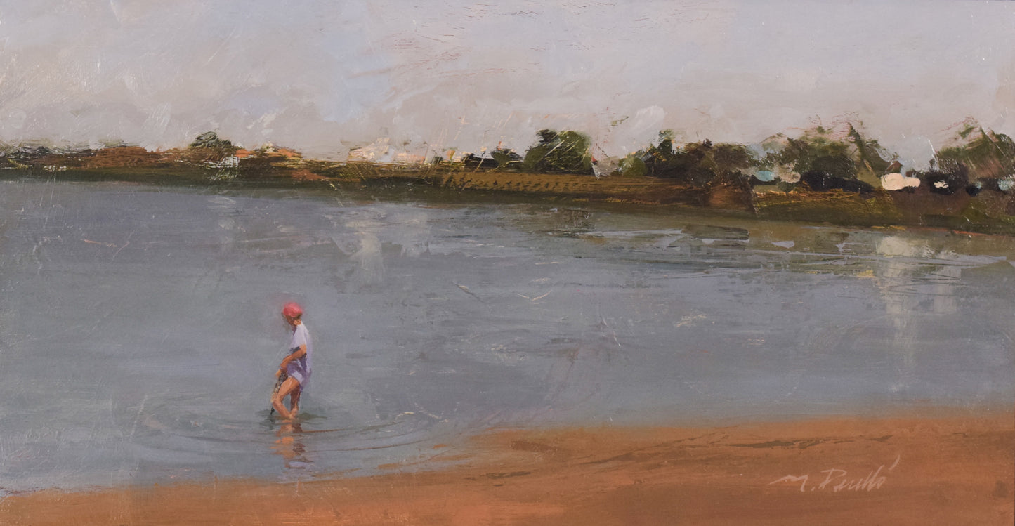 'Pescant al Rio' ('Pesca en el río') de Maria Perelló
