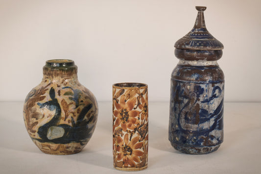 Three - Signed Studio Art Pottery Vases