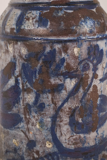 Tres jarrones de cerámica de arte de estudio firmados