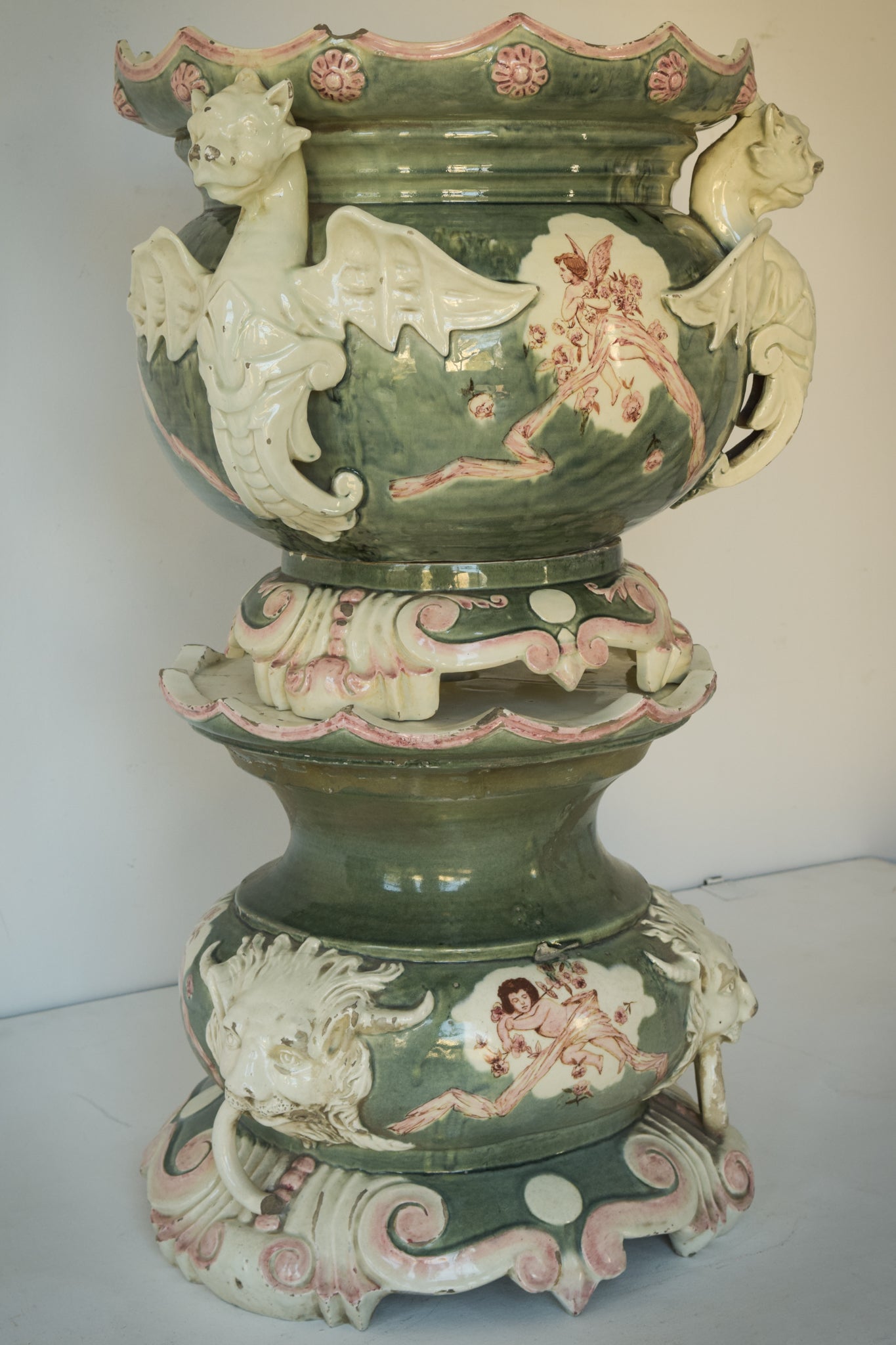 Massive Magnificent Decorative Jardinière With Lots of Character