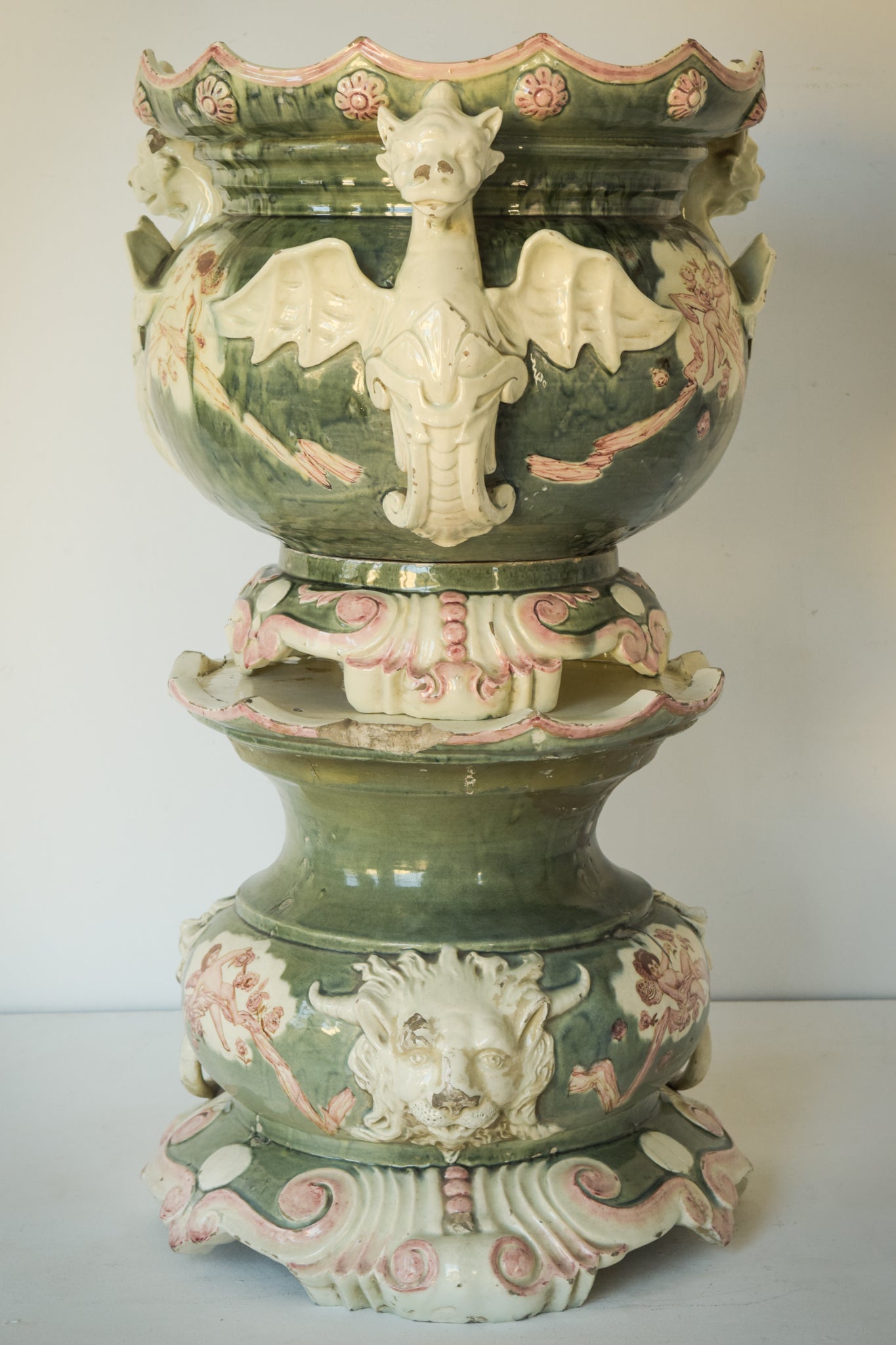 Massive Magnificent Decorative Jardinière With Lots of Character