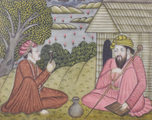 Pintura islámica enmarcada
