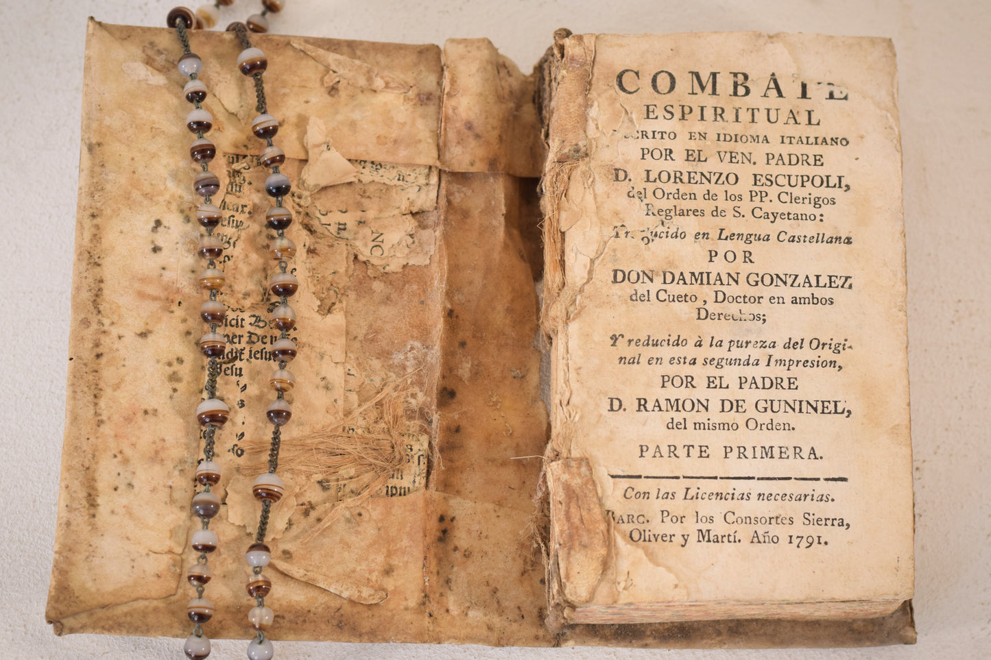 A collection of decorative 18th Century Books