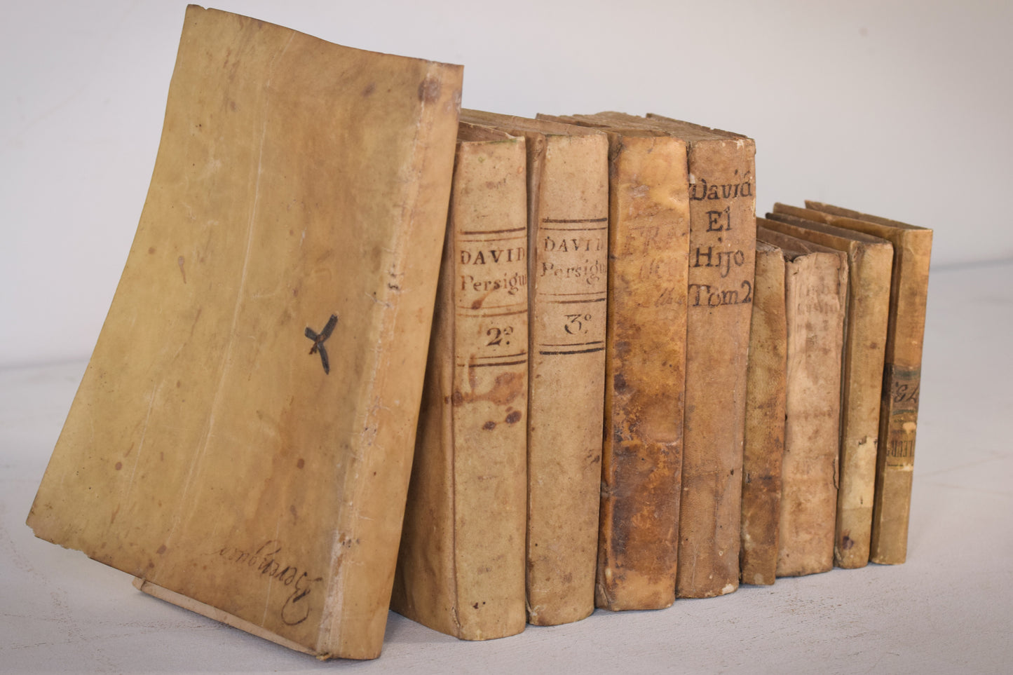 A collection of decorative 18th Century Books