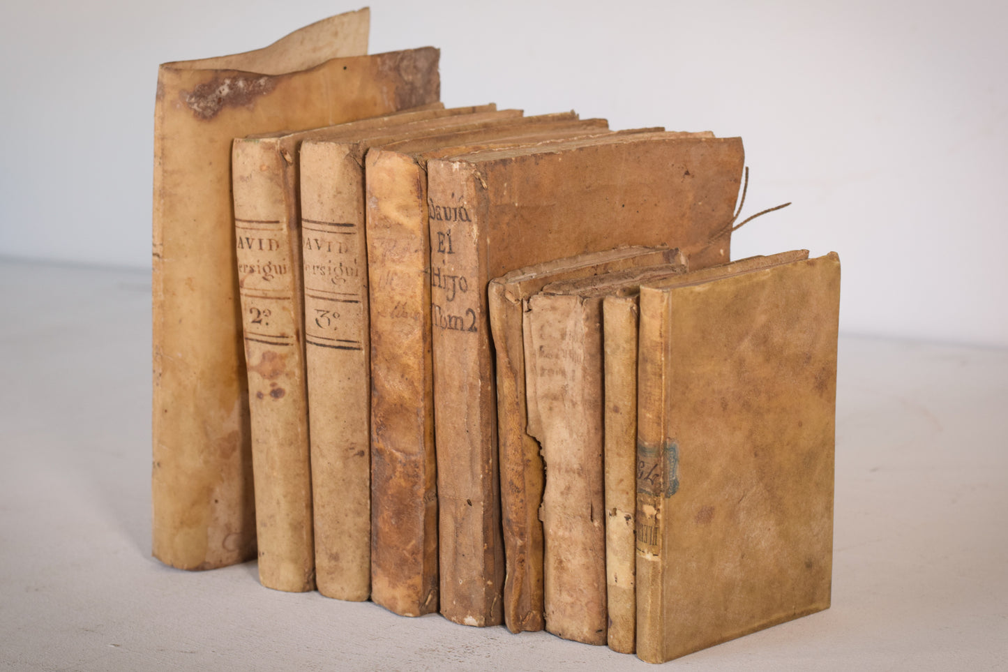 A collection of decorative 18th Century Books