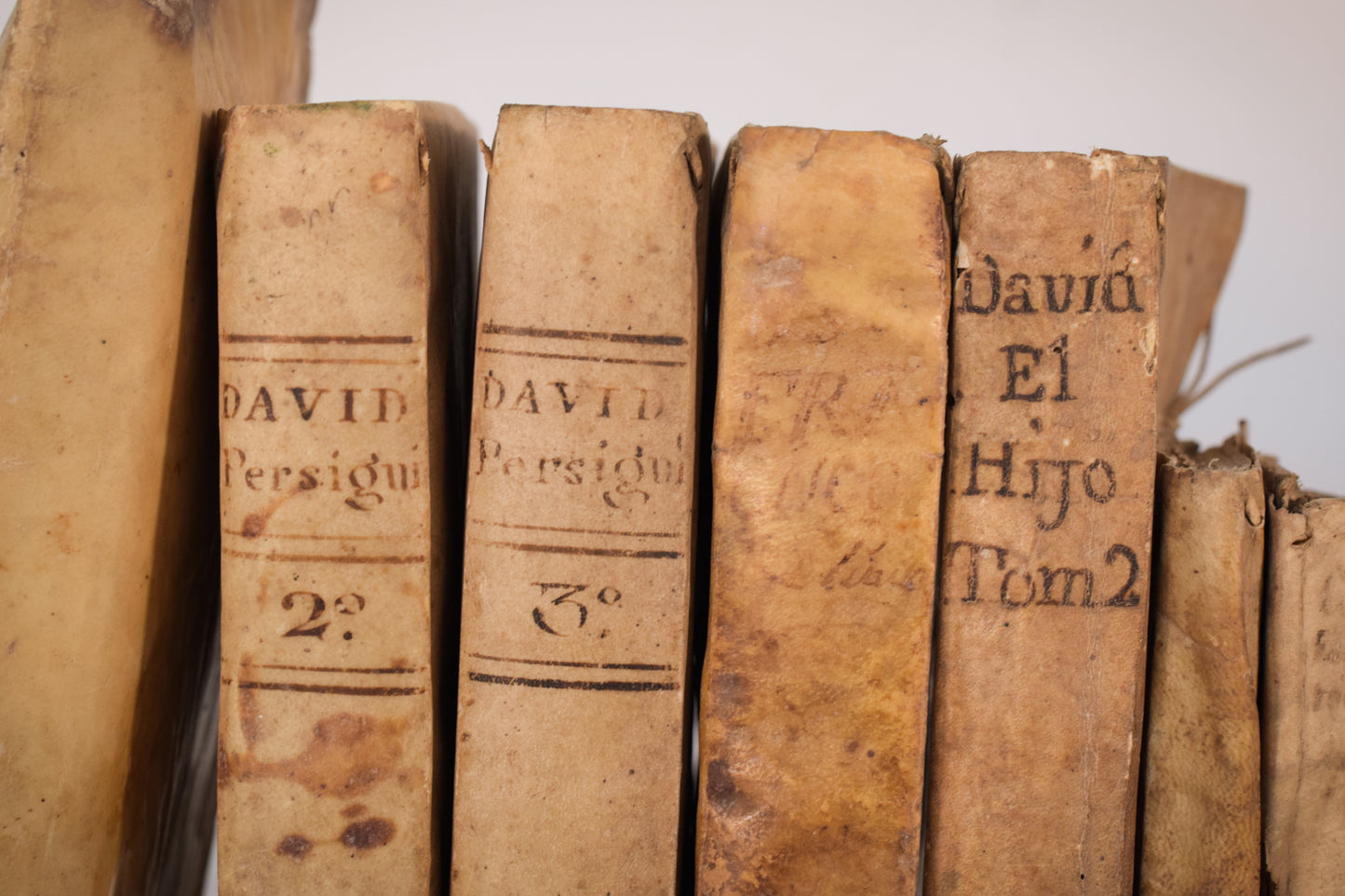 A collection of decorative 18th Century Books