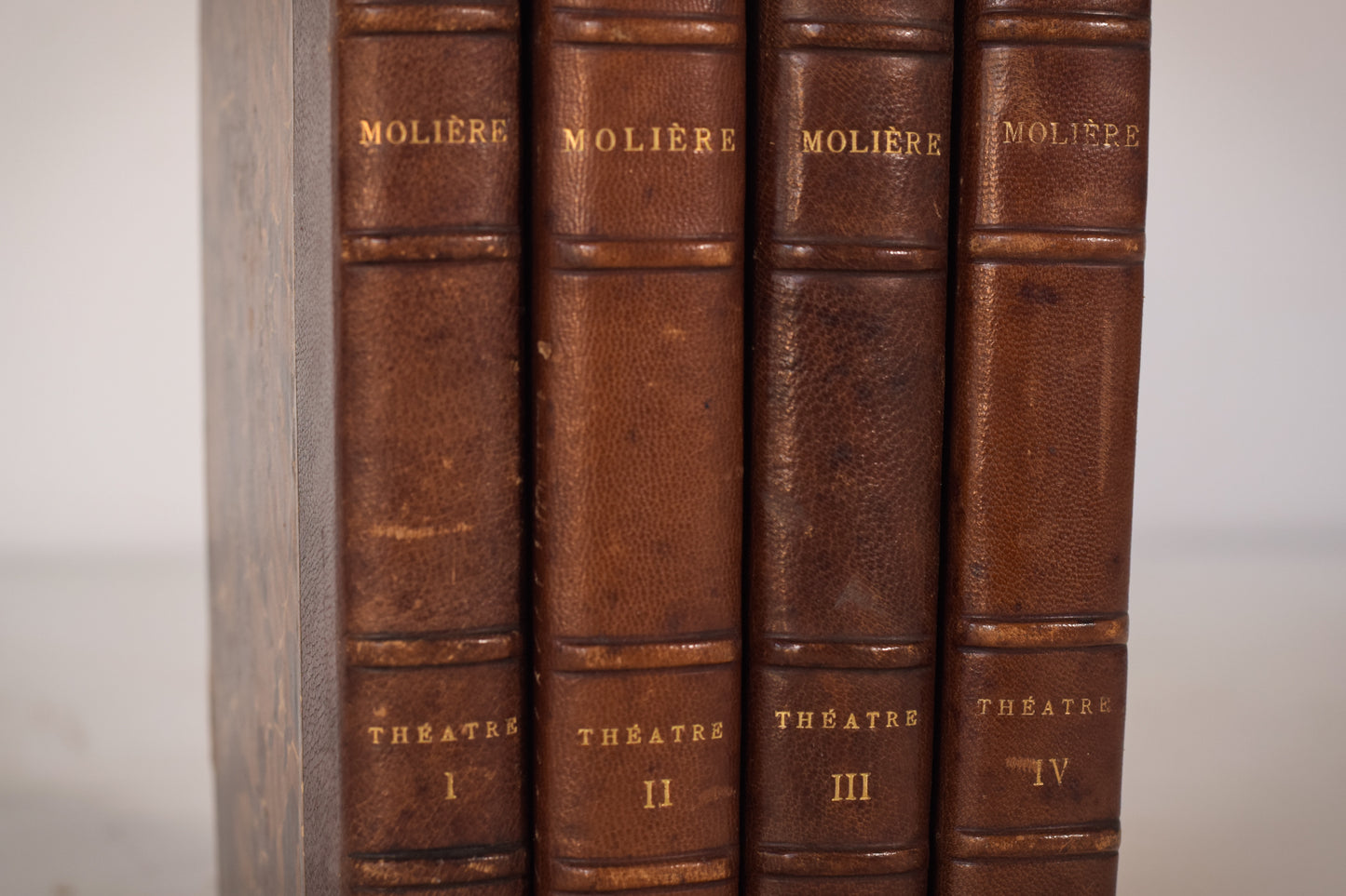 Four Leather Bound Volumes - Theatre Books