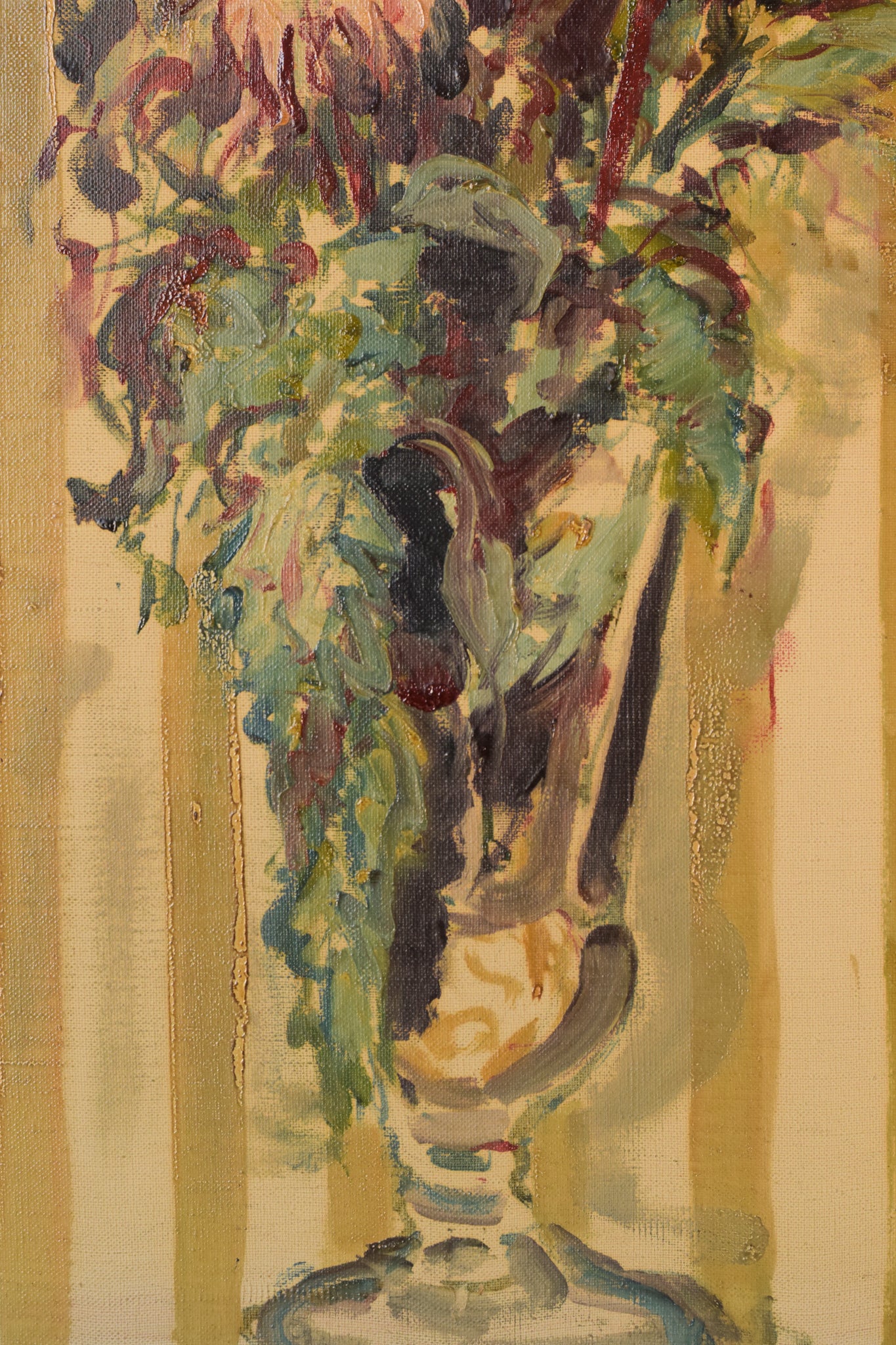 Flowers in a Vase - Oil on Canvas