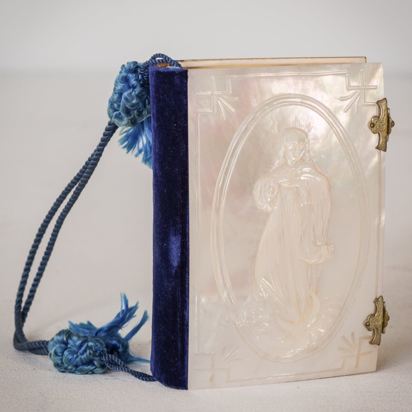 Hand Carved Mother of Pearl Book of Hours