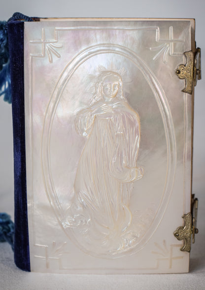Hand Carved Mother of Pearl Book of Hours