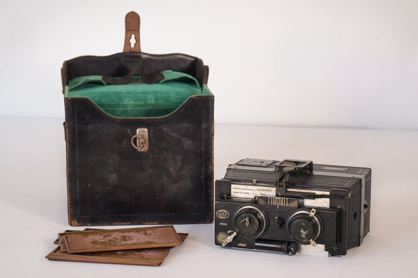 Antique Camera by L. Gaumont & Cie with Original Case