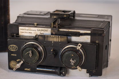 Antique Camera by L. Gaumont & Cie with Original Case
